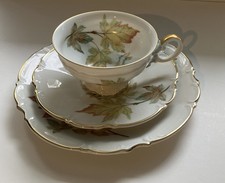 Hutschenreuther Porzellan Sammeltasse 3 tlg Gedeck Bavaria Sammelgedeck Goldrand