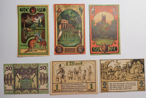 Notgeld stadt hamburg - stadt,