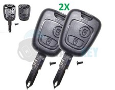2X Peugeot Schlüssel Gehäuse