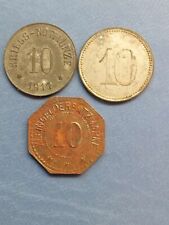 Lot 3 Münzen Kriegsgeld