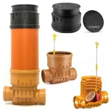 Kontrollschacht Revisionsschacht DN400 mit Rückstauklappe Abwasserschach KG, HT