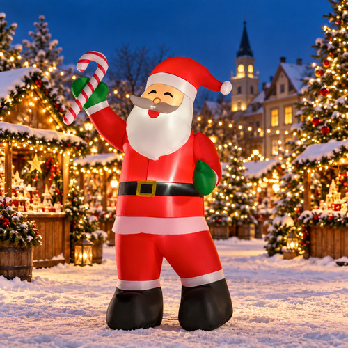Weihnachtsmann aufblasbar led - weihnachtsmann,