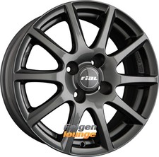 4 Alufelgen RIAL MILANO Titanium 5,5x14 ET35 4x100 14 Zoll