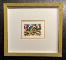 James Rizzi: original 3D "NOTHING LASTS FOREVER“ handsigniert gerahmt vergriffen