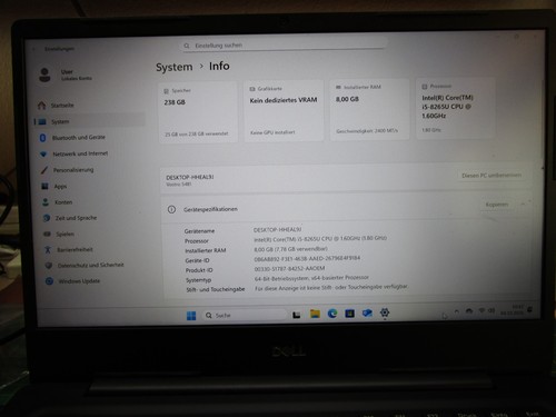 Dell vostro 5481 - vostro, i5-8265u