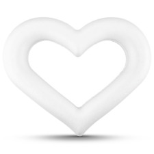 5x Styroporherz-Rahmen