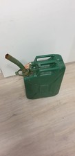 Benzinkanister aus Metall - Farbe: grün, 20 Liter mit Ausfüllstutzen, Garagefund