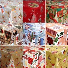 Wachstuch Tischdecke Weihnachten Advent Meterware abwaschbar eckig rund oval