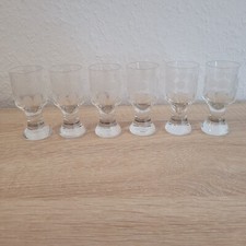 6x Ingrid Glas Polka dots Schnapsgläser 4 cm Durchmesser 9 cm hoch