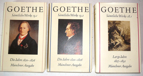 Goethe sämtliche werke 1820 - goethe,