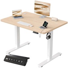 Schreibtisch Stehpult Höhenverstellbarer Elektrisch 100x60cm Memory Alarm USB