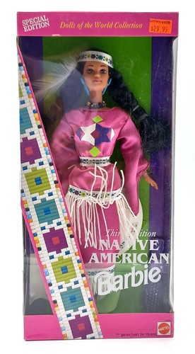 3rd native american barbie - native,