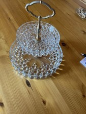 Etagere 2-stöckig Kristall