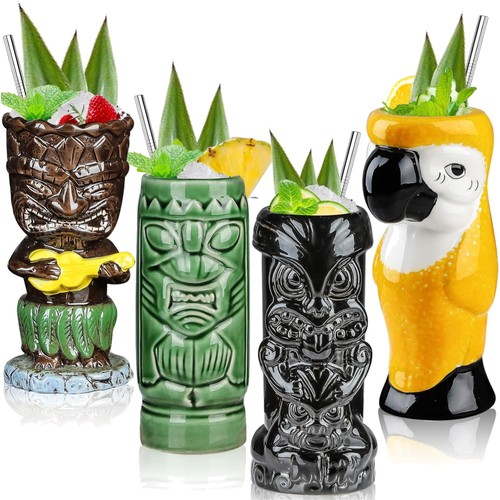4er set tiki gläser keramik - 4er,