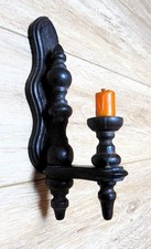 Wandkerzenhalter Holz rustikal