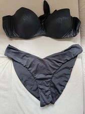 Calzedonia Bikini Schwarz Leo