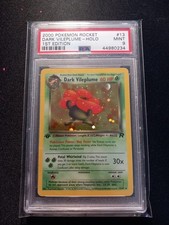 Dark Vileplume 1. Edition Holo PSA 9 Englisch - Team Rocket Set - Original!
