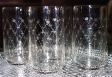 Kristall handgeschliffen 4x Gläser Glas Wasserglas Whiskyglas Likörglas 8,5x5cm 