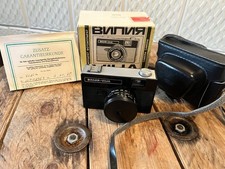 Filmkamera 35mm getestet Vilia Objektiv Triplet 69 4/40 selten