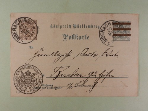 Württemberg dienstganzsache - württemberg,
