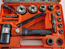 im Koffer Alfra Handhydraulik Lochstanze +Zubehör verschiedene Tristar Matrizen