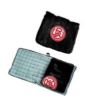 Rot-Weiß Essen RWE Fleecedecke schwarz und Sitzkissen 26x26cm Verwandlungskissen