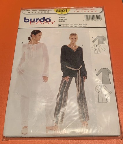Burda bluse 8501 - bluse, nr.8501