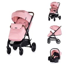 Chipolino Kombikinderwagen Ultera 3 in 1 Babyschale Fußabdeckung klappbar Korb