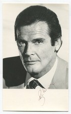 ROGER MOORE - orig. Autogramm - Autograph, signiert, signed
