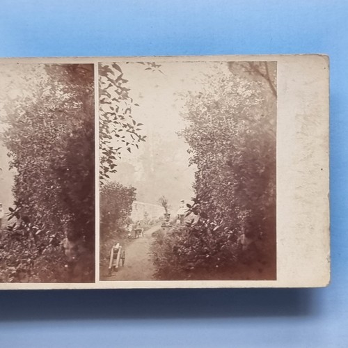 Stereoview karte echt foto - karte,