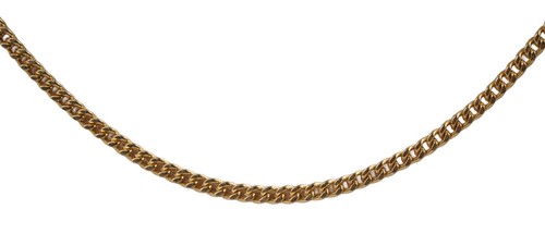 Lange panzerkette aus - 585, gold