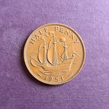 Half (1/2) Penny Münze aus