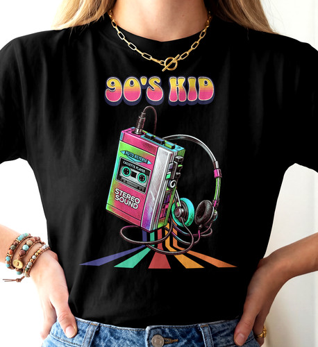 Retro kassette shirt - retro, t-shirt