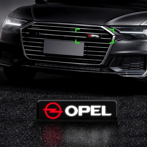 Car mid net - lamp, emblem