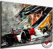 Ayrton Senna Leinwand Bild
