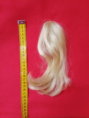 Haarteil puppe hellblond sehr - haarteil,
