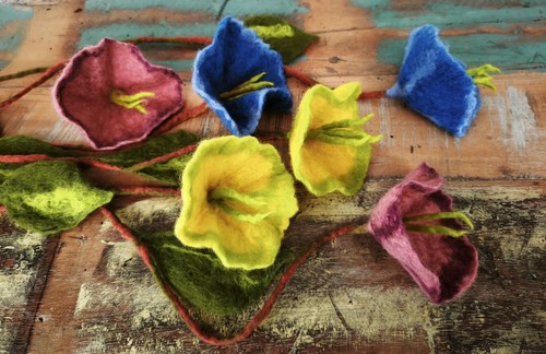 Blumen girlande filz - blumen,