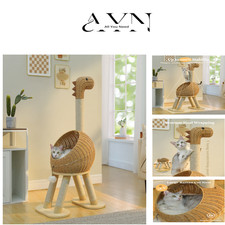 Rattan-Katzenbett mit Korb |