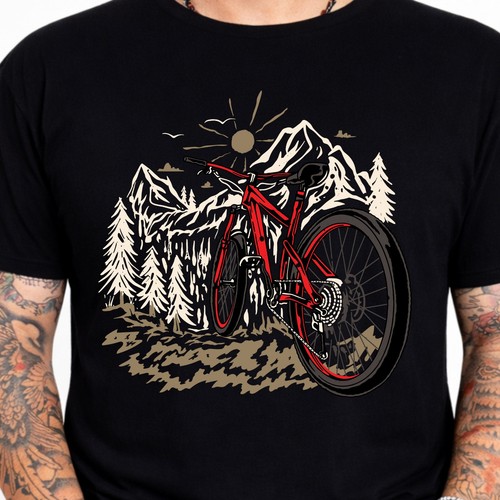 Mountainbike shirt radfahren - mountainbike,