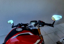 DE E-geprüft Motorrad Lenkerendenspiegel Rückspiegel für Kawasaki ER-6N 650 ER-5