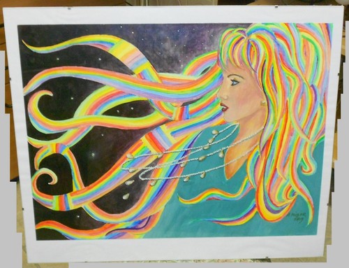 Aquarellbild struwwel suse - aquarellbild,
