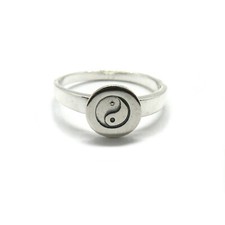 Echt Sterling Silber Ring Yin
