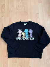 Peanuts Sweatshirt Gr. M in schwarz mit Aufdruck