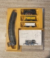 TT-Eisenbahn analog Set1 mit Dampflock, Gleise, Waggons, Prellbock