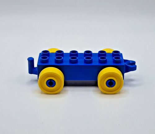 Lego duplo eisenbahn blau gelb - lego,