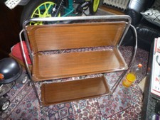 Servierwagen Teewagen Dinett  70er Rollwagen Vintage Bar bremshey gerlinol 3