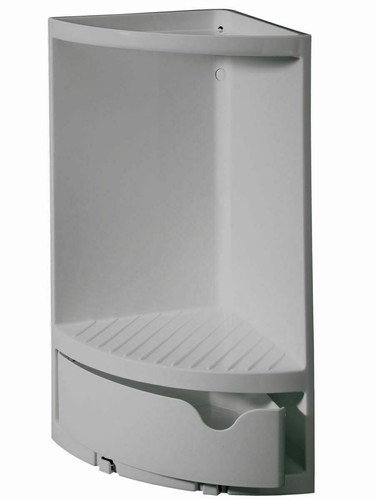 Dusch eckablage grau badablage - dusch-eckablage,