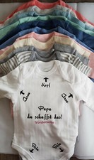 Baby Body "Papa du schaffst das" viele Farben und Modelle