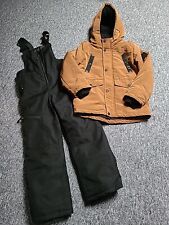Schneeanzug/Skianzug: Gr. 134, 2-teilig,C&A (northville), schwarz, karamell-brau