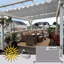 Seilspannmarkise silber ca